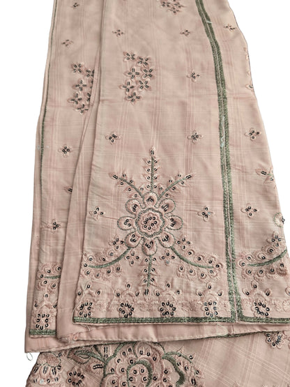 Blush Pink Embroidered Suit