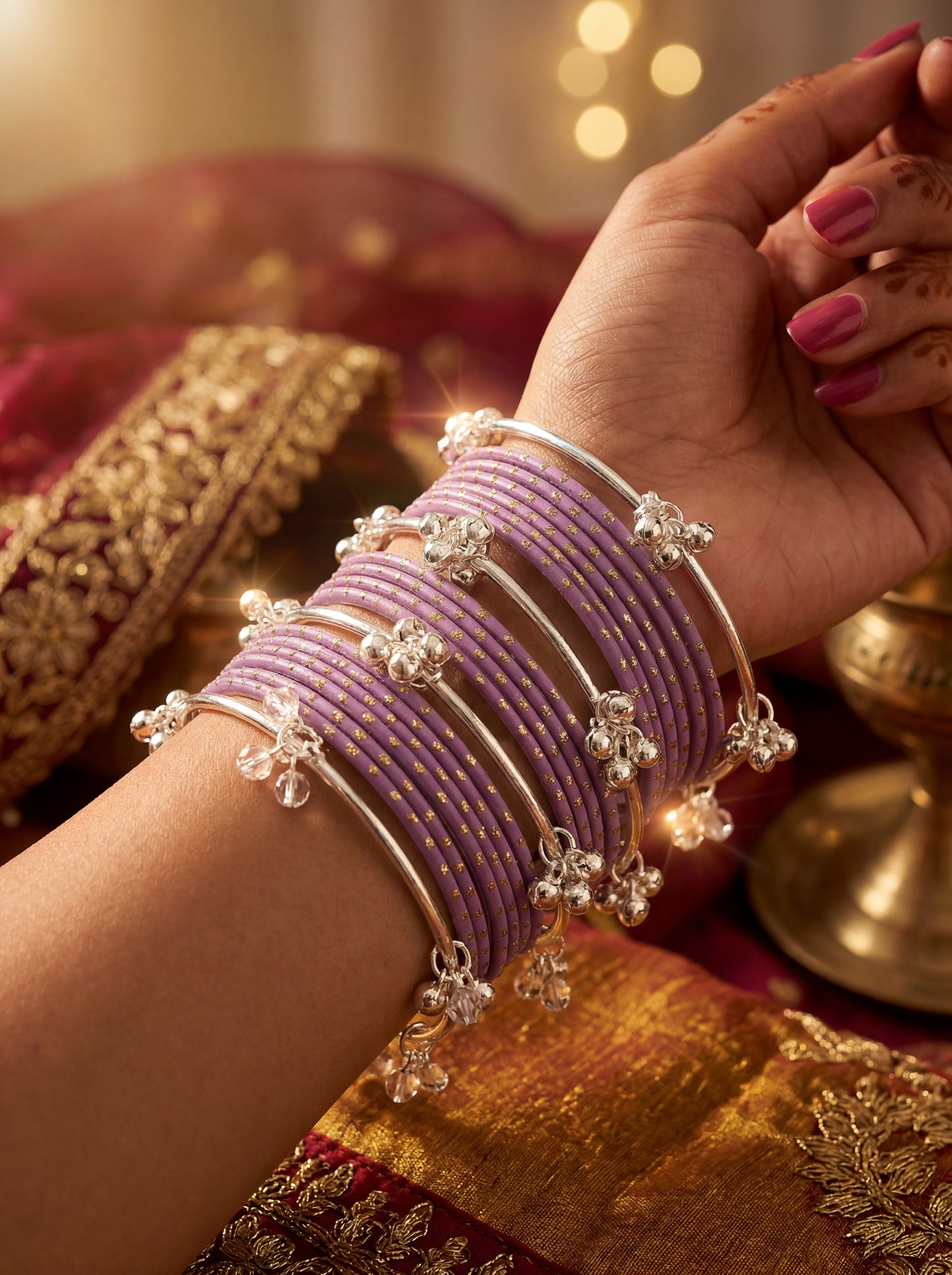Kashmiri Churia | Set of 16 | Sizes 2.4 / 2.6 / 2.8 | Bridal & Mehndi Bangles