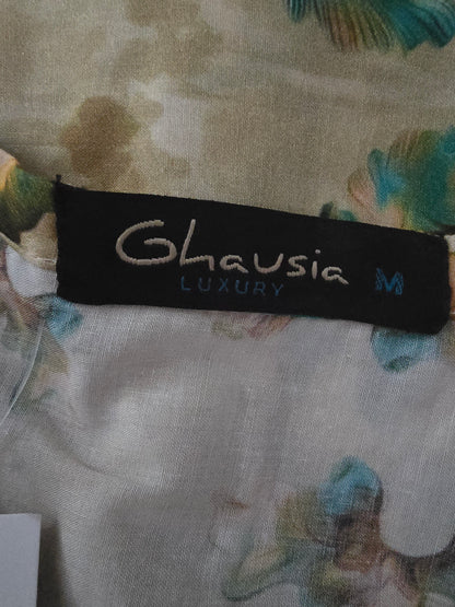Ghausia Luxury – Digital Print Embroidered 3-Piece Suit