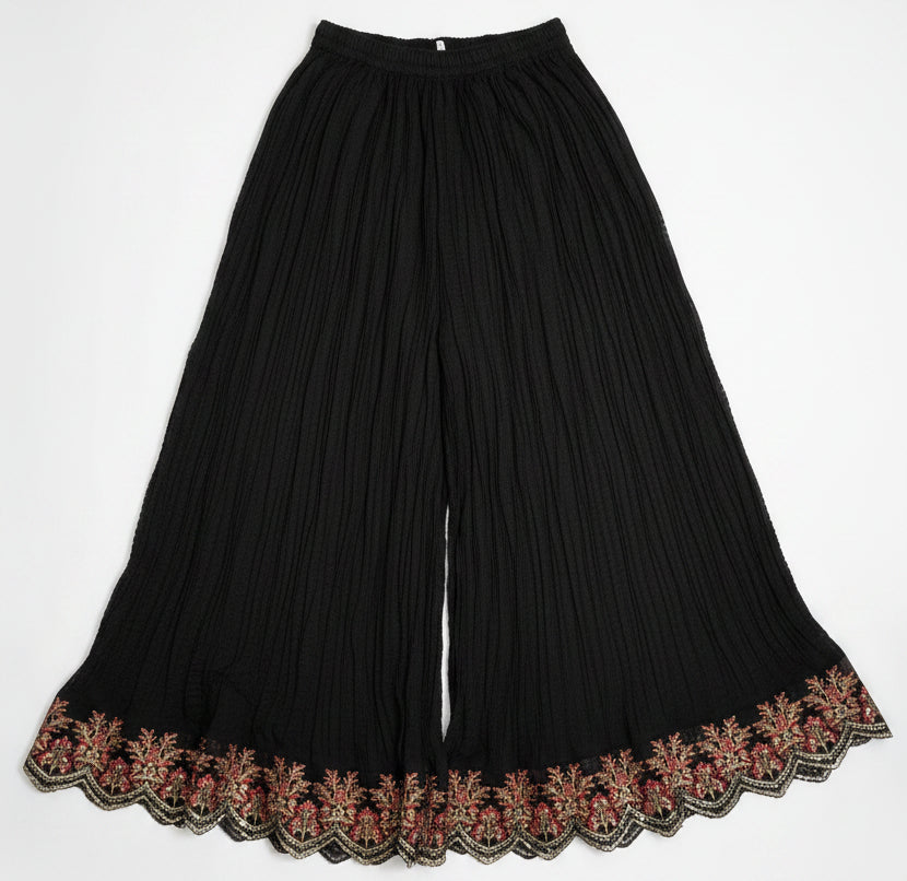 Bin Younas Black Heavy Embroidered 3-Piece Chiffon Suit | Zardozi Sequin Work | Pakistani Wedding & Eid Formal Wear