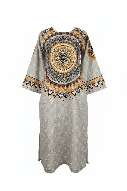 Pakistani 3-Piece Lawn Suit | Mandala Print | Buy Online in Germany & Europe