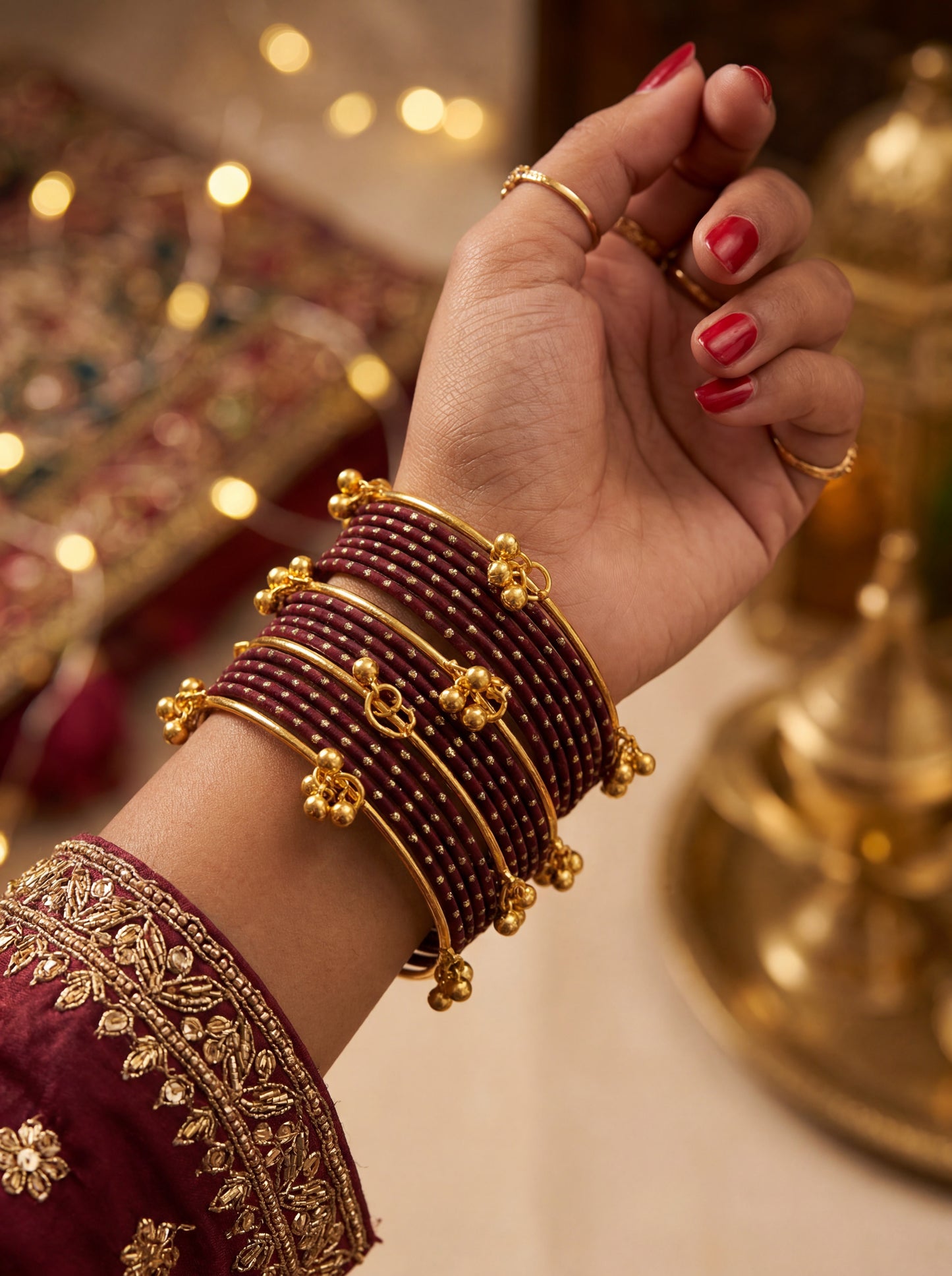 Kashmiri Churia | Set of 16 | Sizes 2.4 / 2.6 / 2.8 | Bridal & Mehndi Bangles